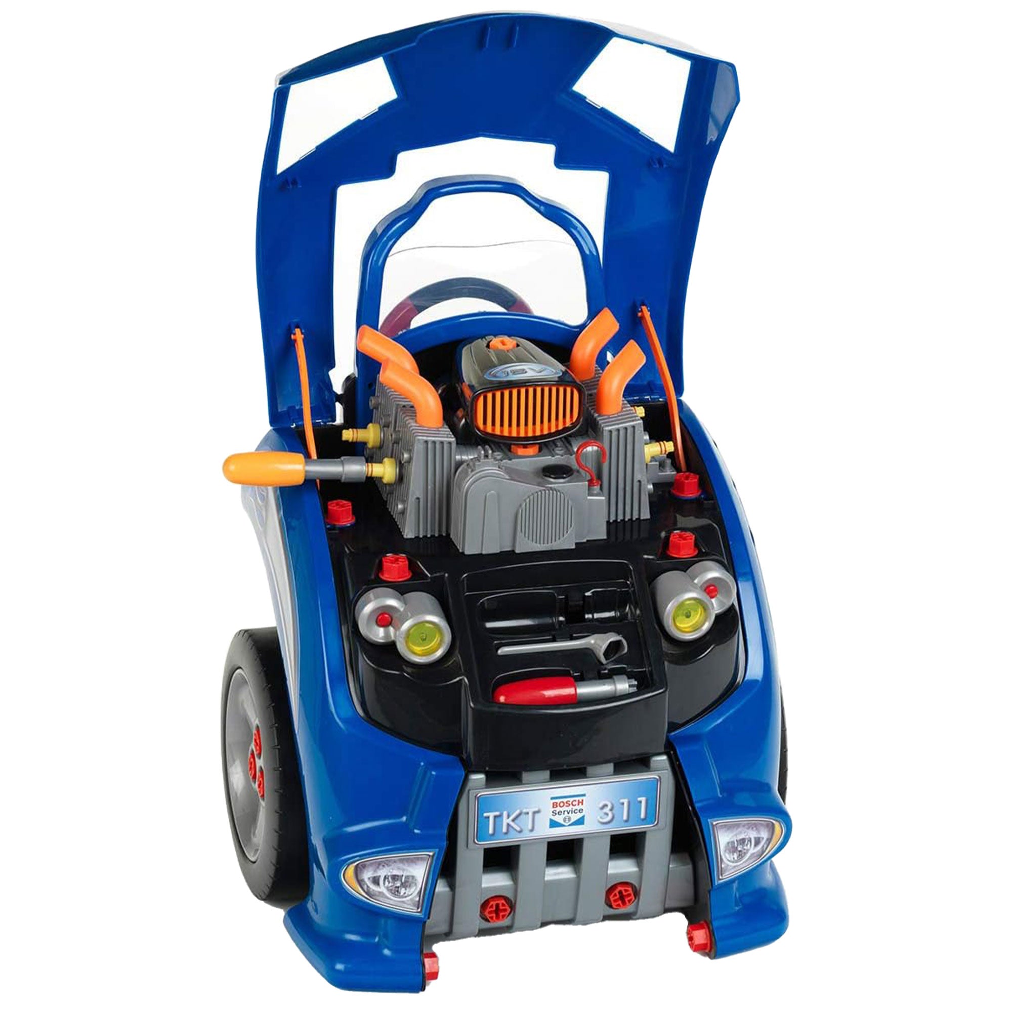 Theo Klein Kids Bosch Toy Car Engine Repair Service Station Playset (Used) - VMInnovations
