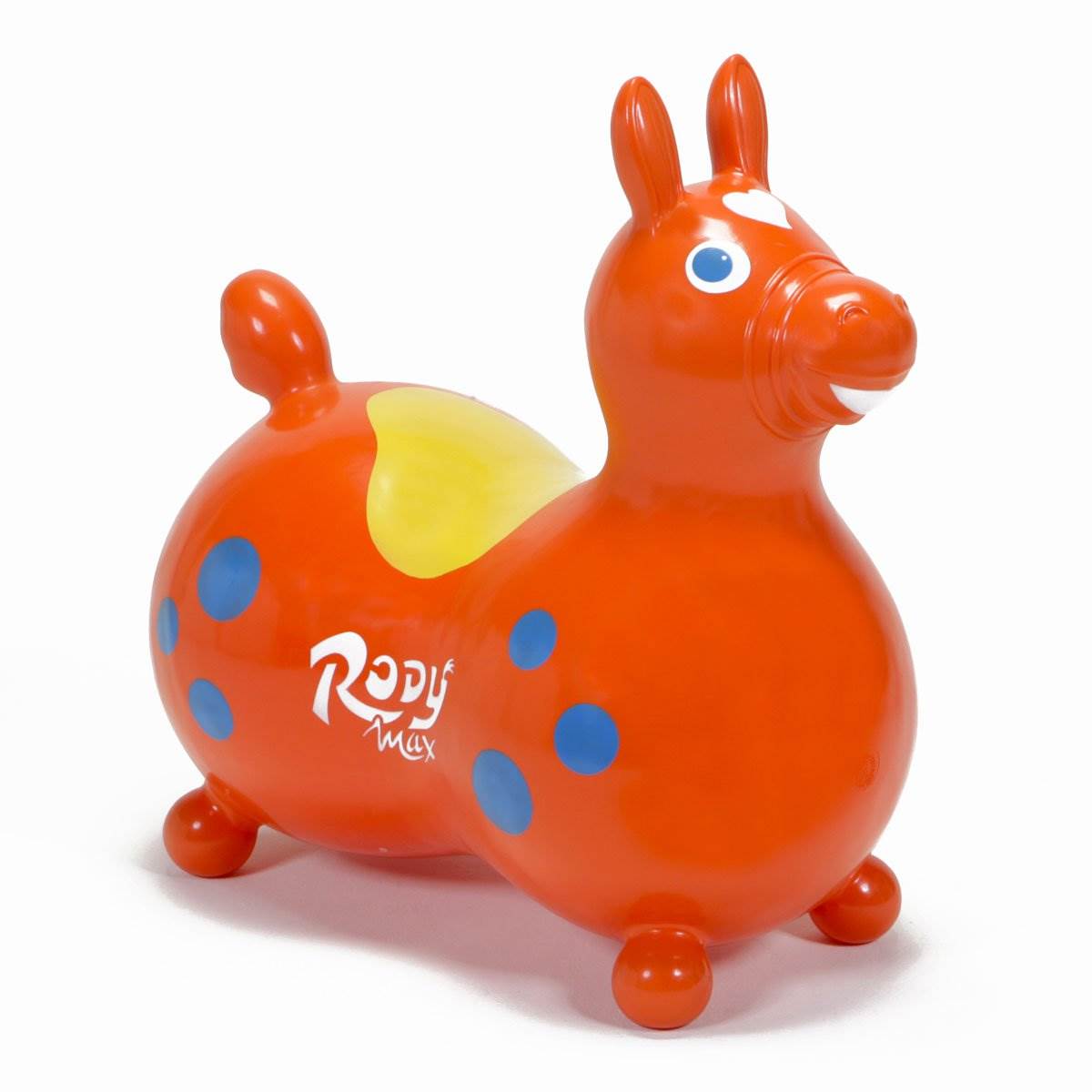 Gymnic 8005 Rody Horse Ride-On Vinyl Toddler Rocking Toy, Orange (Open Box)