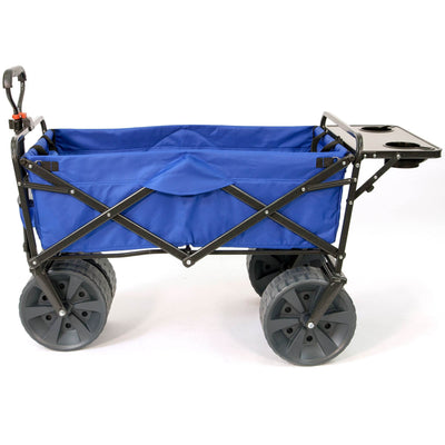 Mac Sports Collapsible Heavy Duty All Terrain Utility Wagon w/Table (2 Pack) - VMInnovations