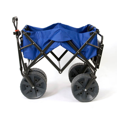 Mac Sports Collapsible Heavy Duty All Terrain Utility Wagon w/Table (2 Pack) - VMInnovations