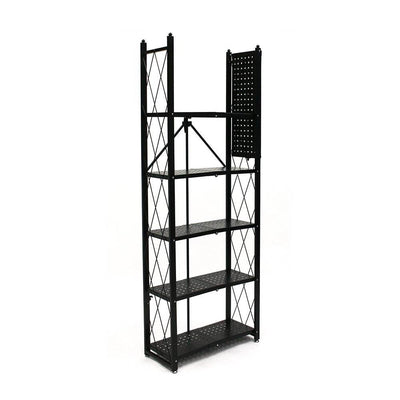 Origami 6 Shelf Open Styled Organizational Deco Rack Bookshelf, Black (Used) - VMInnovations