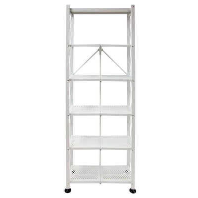 Origami 2 Pack 6 Shelf Open Styled Organizational Deco Rack Bookshelf, White