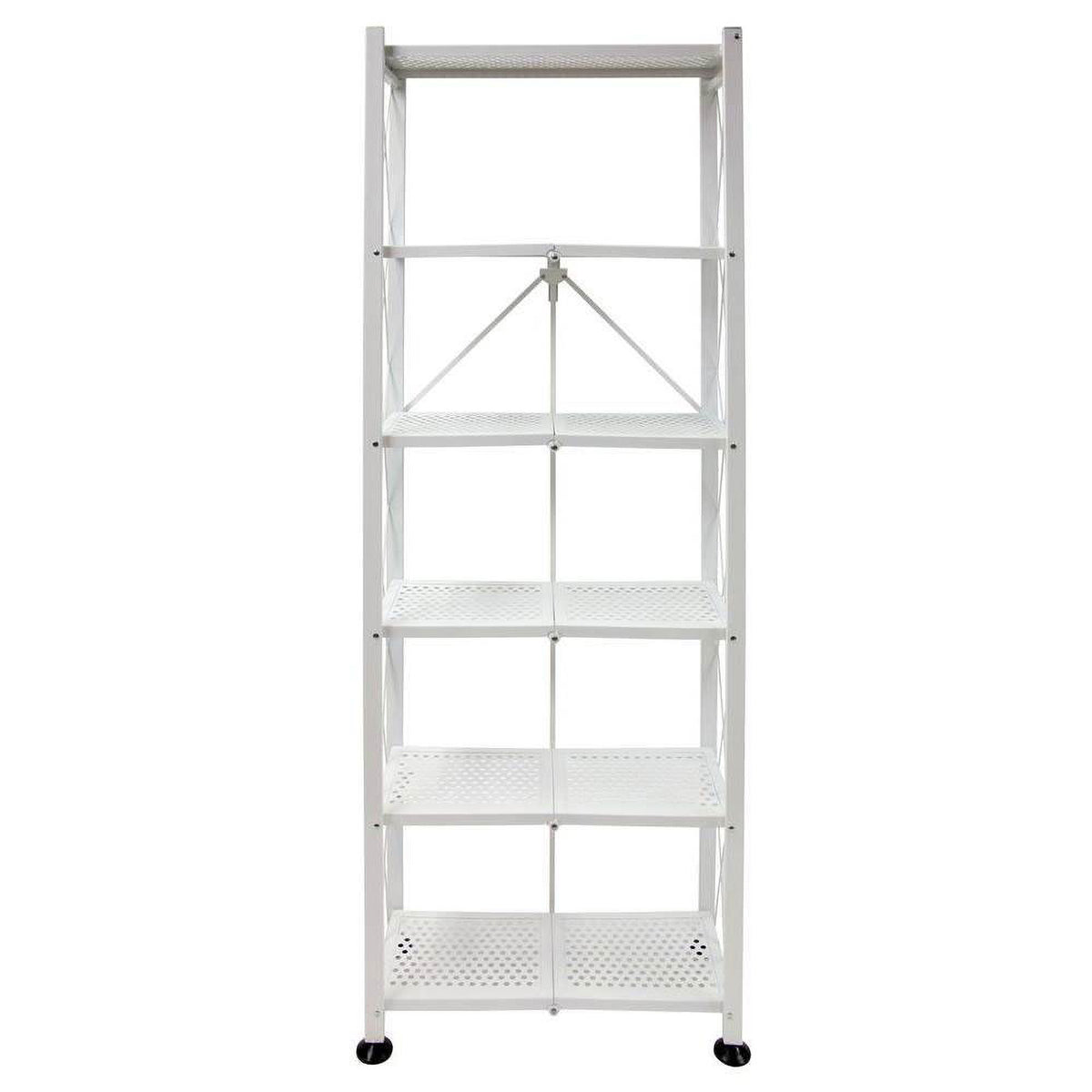 Origami 6-Shelf Open Styled Home Deco Rack Bookshelf, White (Open Box)