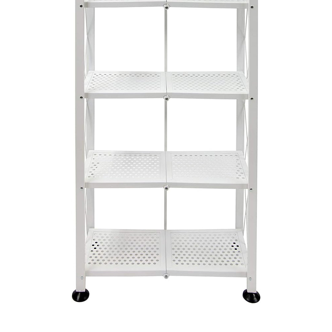 Origami 2 Pack 6 Shelf Open Styled Organizational Deco Rack Bookshelf, White