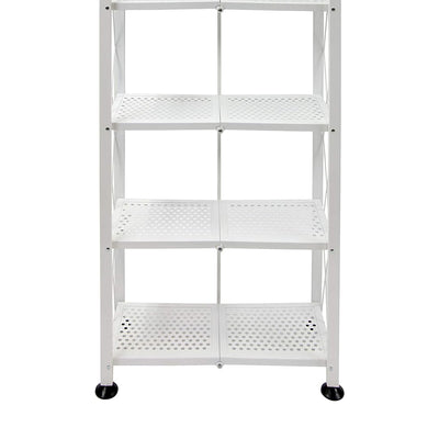 Origami 2 Pack 6 Shelf Open Styled Organizational Deco Rack Bookshelf, White