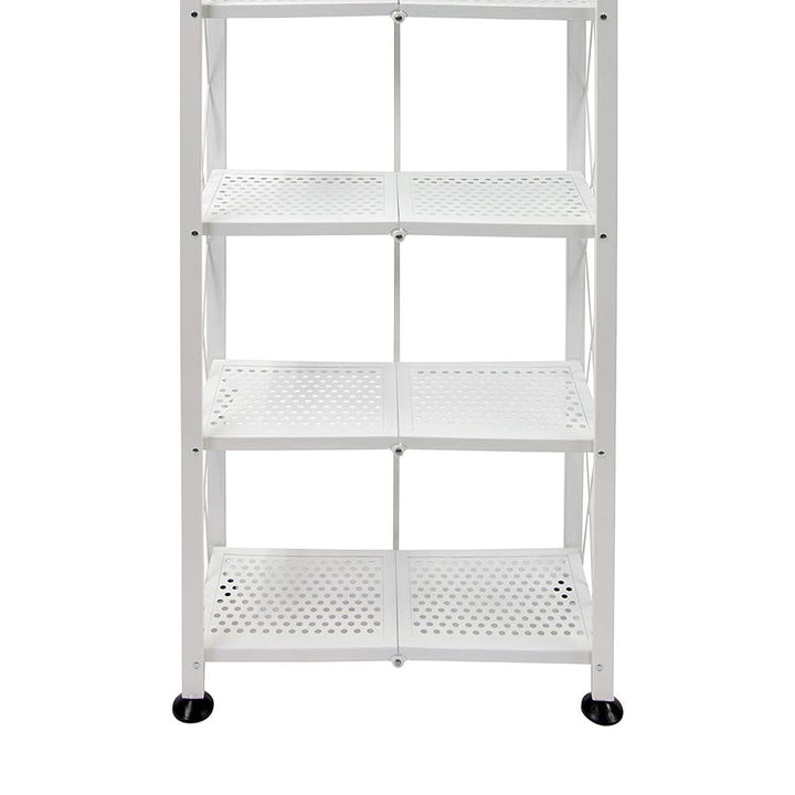 Origami 2 Pack 6 Shelf Open Styled Organizational Deco Rack Bookshelf, White