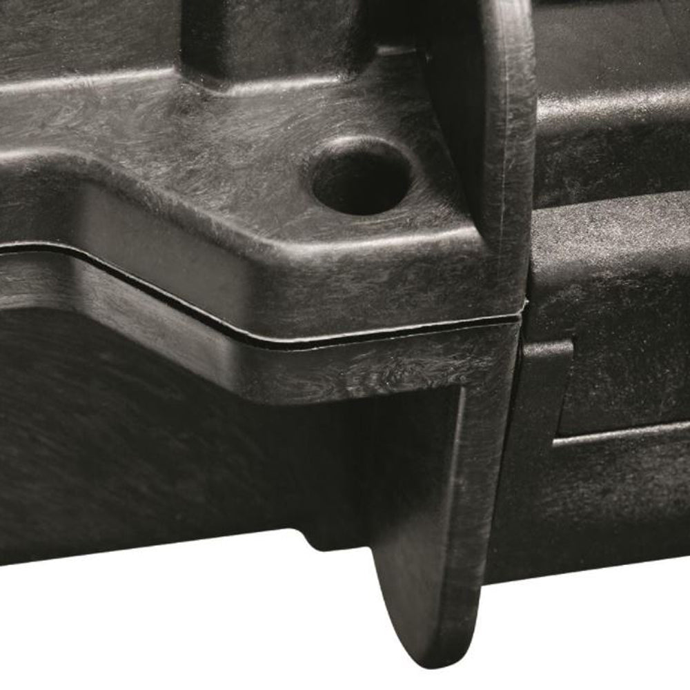 HQ Issue Molded Plastic Large Double Carry Gun Case with Transport Wheels, Black - VMInnovations