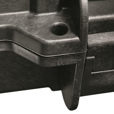 HQ Issue Molded Plastic Large Double Carry Gun Case with Transport Wheels, Black - VMInnovations
