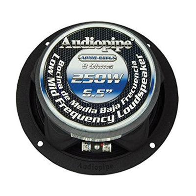Audiopipe 250W 6.5" Flat Mount APMB Series Midrange Driver Speaker (Open Box)