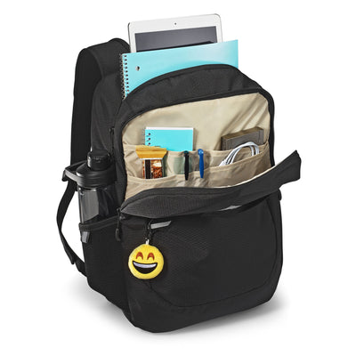 High Sierra 17" Outburst Backpack Bookbag w/ Laptop Sleeve, Black (Open Box)
