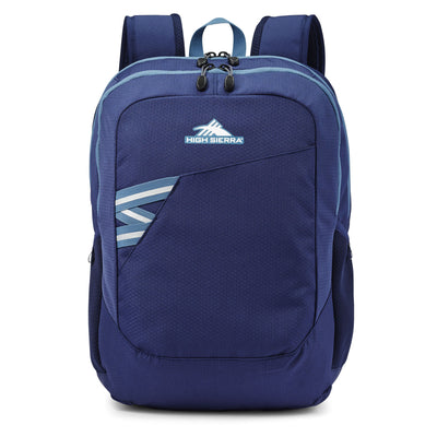 High Sierra 17 Inch Outburst Backpack Bookbag with Dedicated Laptop Sleeve, Blue