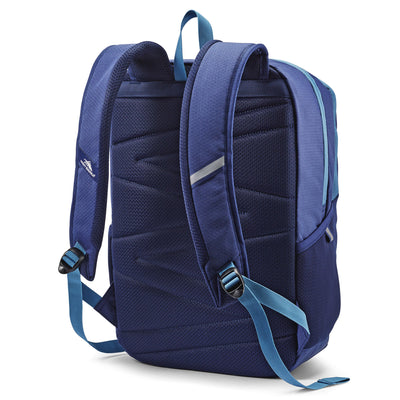 High Sierra 17 Inch Outburst Backpack Bookbag with Dedicated Laptop Sleeve, Blue
