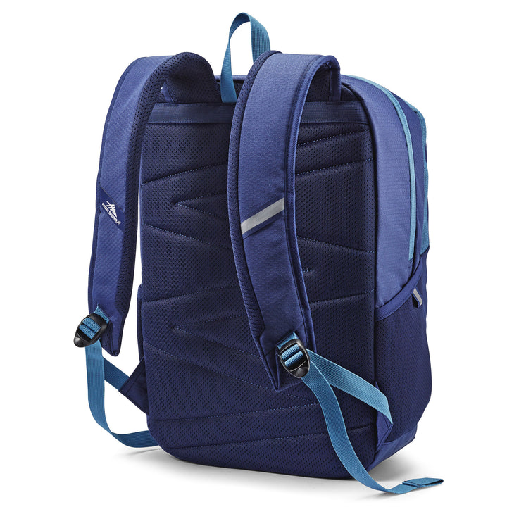High Sierra 17 Inch Outburst Backpack Bookbag with Dedicated Laptop Sleeve, Blue