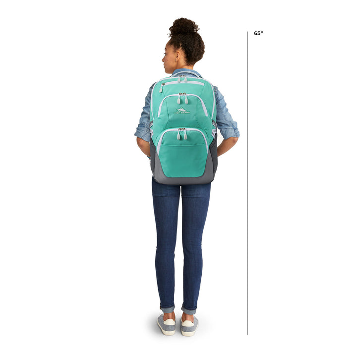 High Sierra Swoop Backpack for Laptop, Fits Most 17” Laptops, 30L, Aquamarine