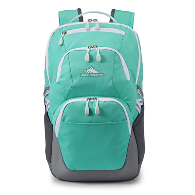 High Sierra Swoop SG Bookbag with Laptop Drop Protection Pocket, Green(Open Box)