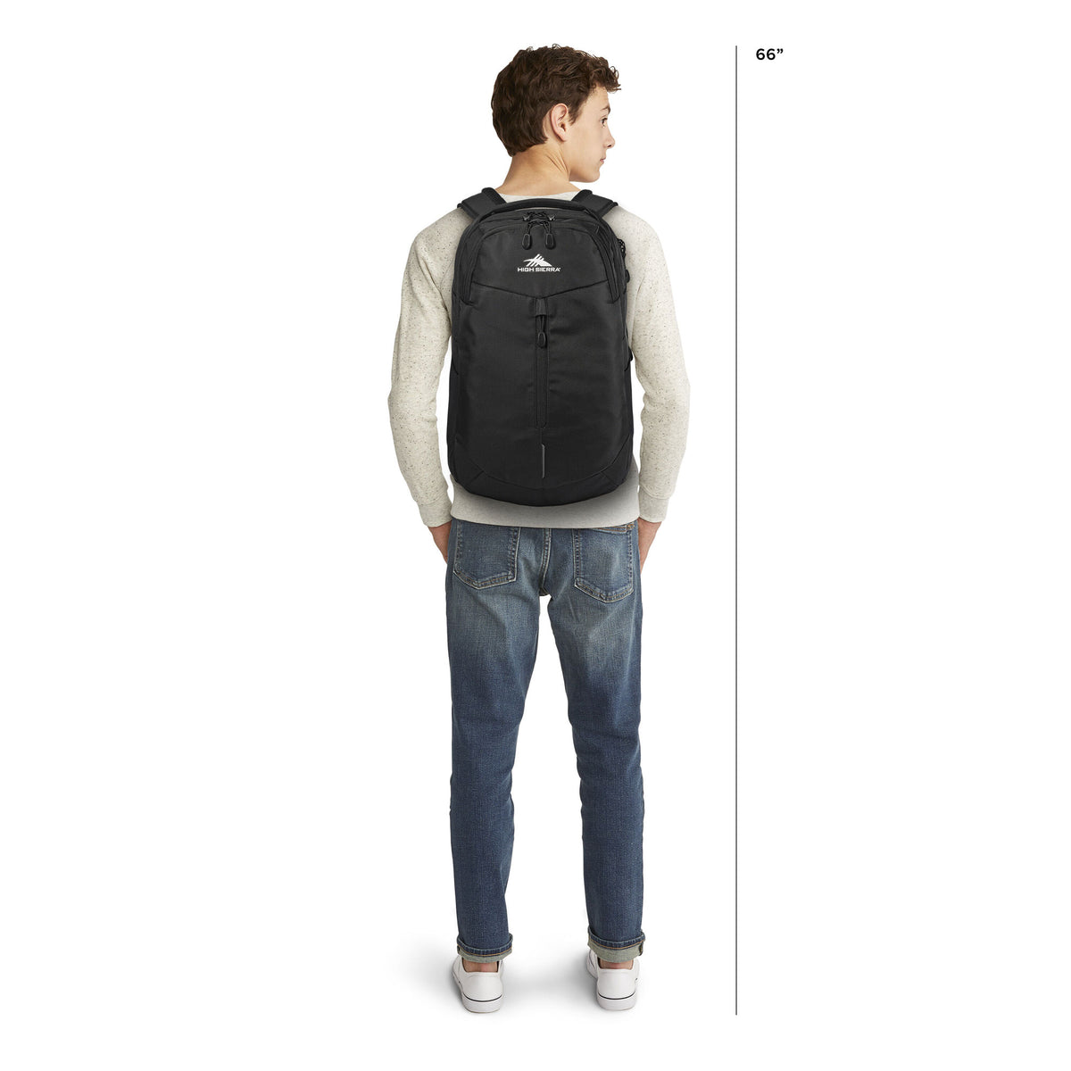 High Sierra Swerve Pro Backpack for Laptop, Fits Most 17” Laptops, 27L, Black