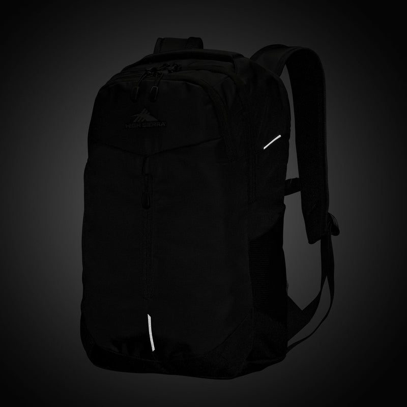 High Sierra Swerve Pro Backpack w/ Laptop Pocket & Tablet Sleeve, Blk (Open Box)