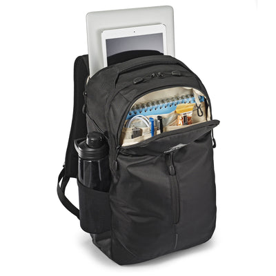 Swerve Pro Backpack Bookbag w/ Laptop Pocket & Tablet Sleeve, Black (Used) - VMInnovations