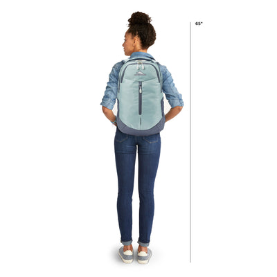 High Sierra Backpack with Laptop Pocket and Tablet Sleeve, Blue/Gray (Used) - VMInnovations