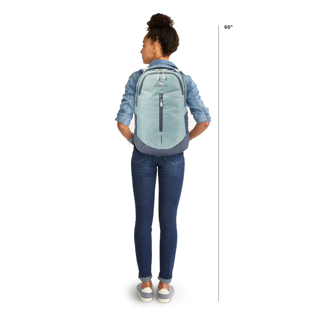 High Sierra Backpack with Laptop Pocket and Tablet Sleeve, Blue/Gray (Used) - VMInnovations