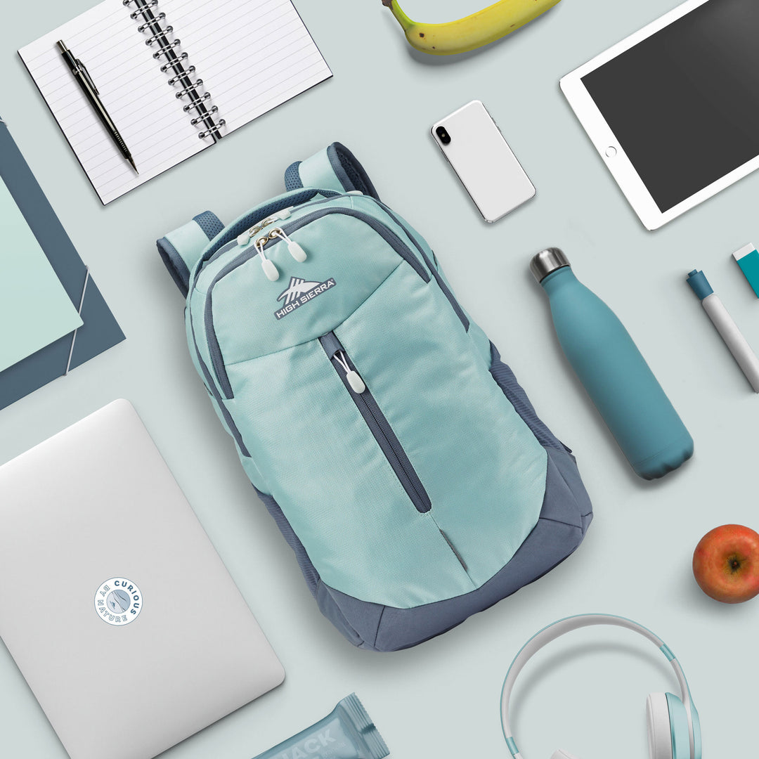 High Sierra Backpack with Laptop Pocket and Tablet Sleeve, Blue/Gray (Used) - VMInnovations