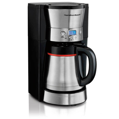 Hamilton Beach 10 Cup Coffee Maker w/ Carafe & Custom Grind Coffee Bean Grinder