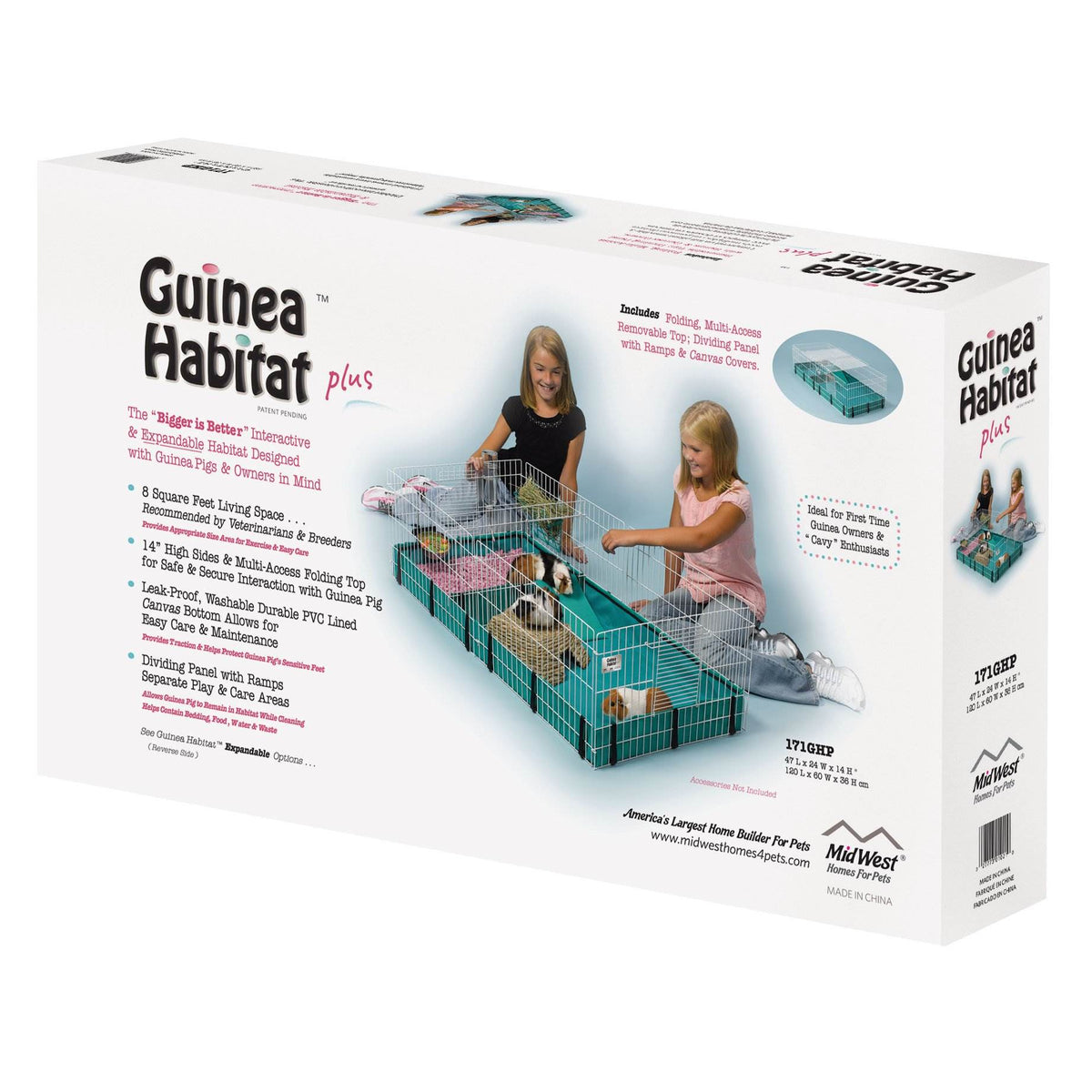 MidWest Homes for Pets Large Guinea Pig Habitat Cage w/ 8 Square Feet (Open Box)