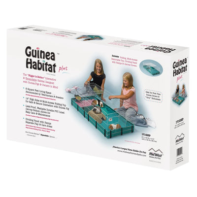 MidWest Homes for Pets Large Guinea Pig Habitat Cage w/ 8 Square Feet (Open Box)
