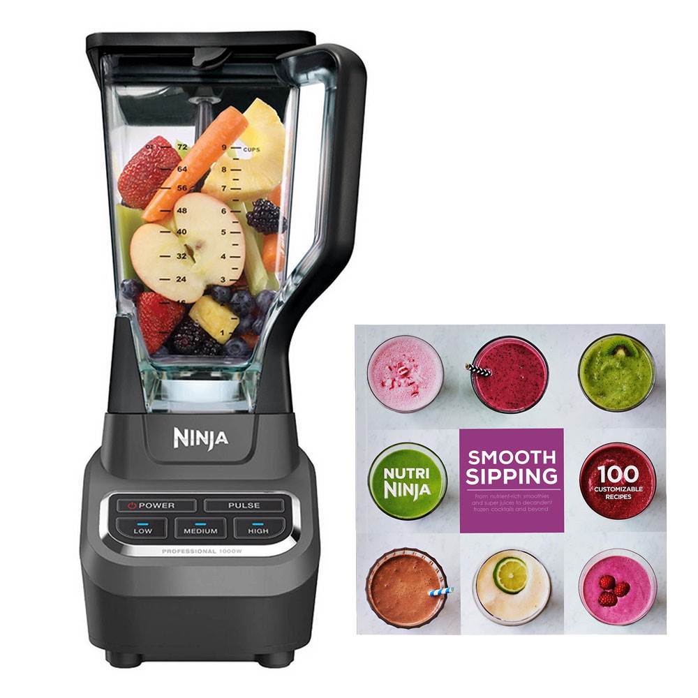 Ninja 100 Recipe Book & Professional Work Top Blender (Certified Refurbished) - VMInnovations