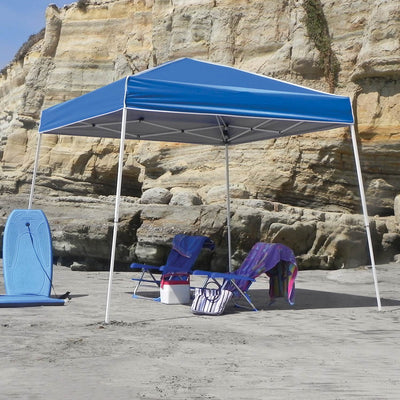 Z-Shade 10' x 10' Horizon Angled Leg Shade Canopy Shelter with Screenroom Walls - VMInnovations