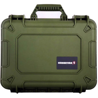 Condition 1 14" Medium Protective Carrying Case & Hard Shell Storage Case, Green