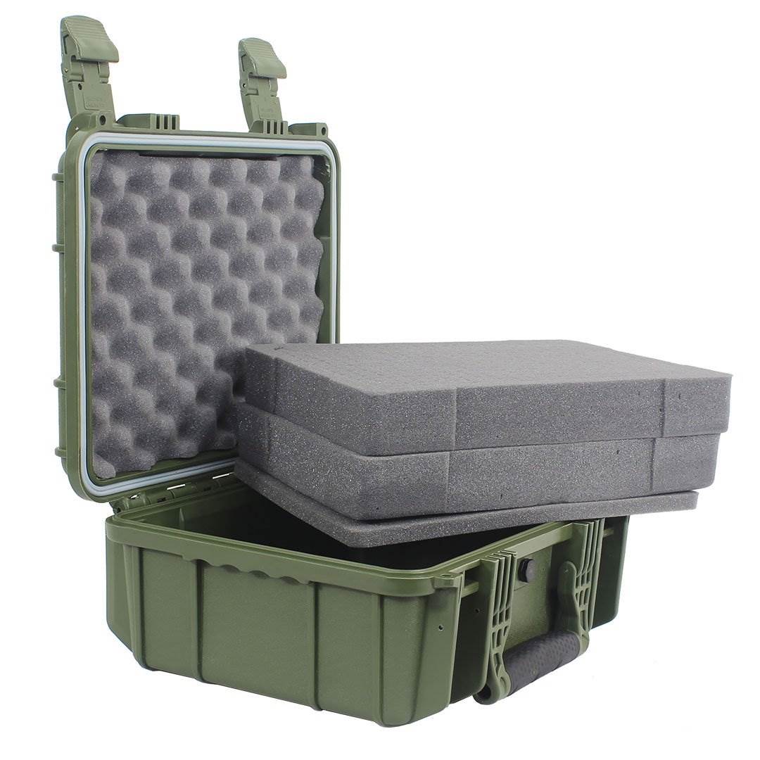 Condition 1 14" Medium Protective Carrying Case & Hard Shell Storage Case, Green