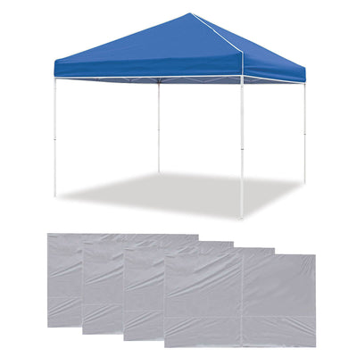 Z-Shade 10 x 10 Foot Everest Instant Outdoor Patio Canopy & Sidewalls (4 Pack)