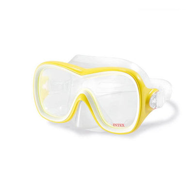 Intex Wave Rider Hypoallergenic Latex Free Mask & Easy Flow Snorkel Set (2 Pack) - VMInnovations