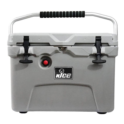 nICE Sub Z 20 Quart Double Wall Insulated Portable Cooler with Handle, Gray