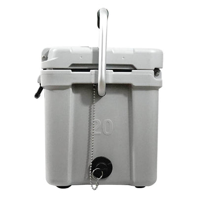 nICE Sub Z 20 Quart Double Wall Insulated Portable Cooler with Handle, Gray