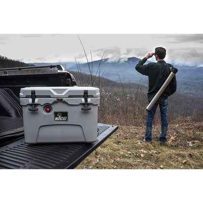 nICE Sub Z 20 Quart Double Wall Insulated Portable Cooler with Handle, Gray