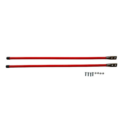 Buyers Products Bolt On Snow Plow Bumper Marker Sight Guides w/ Hardware, Orange - VMInnovations