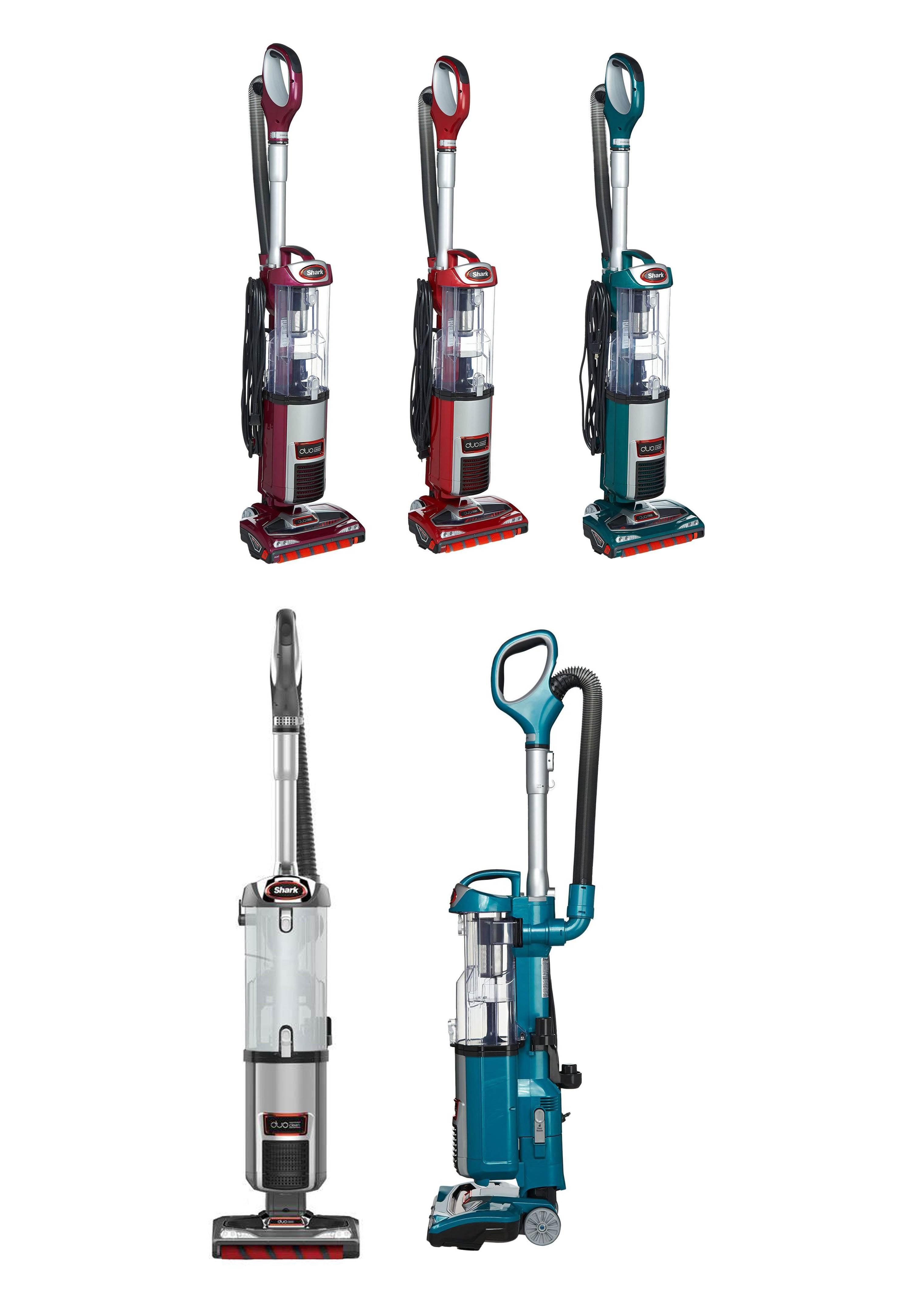 Shark DuoClean Ultra Powerful Slim Upright Vacuum, Blue (Certified Refurbished)