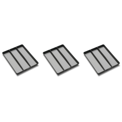 MadeSmart Large Kitchen 3 Compartment Utensil Tray Drawer Organizer (3 Pack)