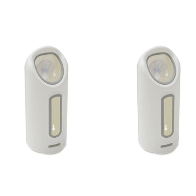 Madesmart Suction Cup Plastic Grocery Bag Saver Wall Dispenser, White (2 Pack)