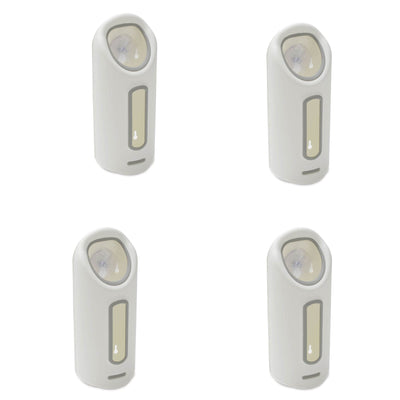 Madesmart Suction Cup Plastic Grocery Bag Saver Wall Dispenser, White (4 Pack)