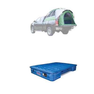 Napier Easy Setup Truck Tent with Rain Fly w/ GrayAirBedz Truck Air Mattresses
