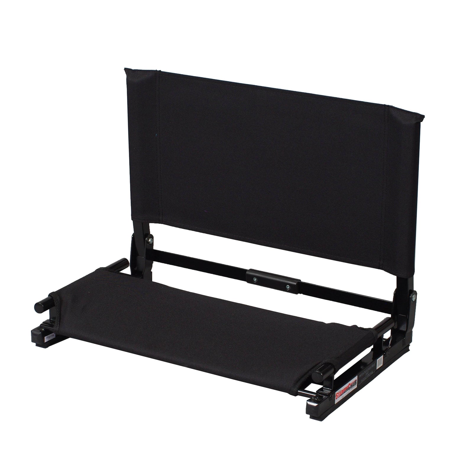 Stadium Chair Deluxe Game Changer Portable Folding Bleacher Seat, Black (Used) - VMInnovations