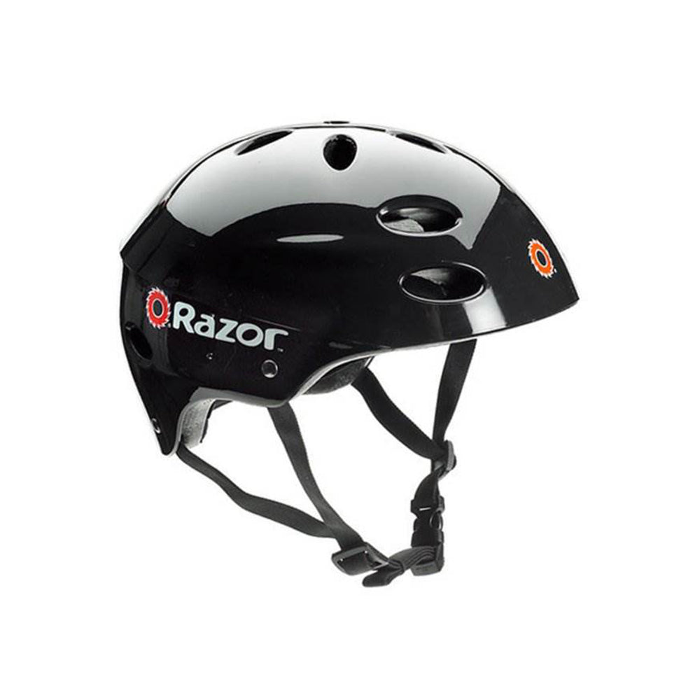 Razor E100 Kids Motorized 24V Electric Ride-On Scooter w/ Helmet and Pads, Black
