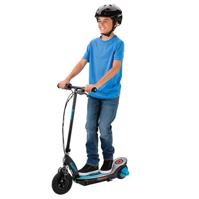 Razor Power Core Electric Kids Scooter with 8" Front Pneumatic Tire, Blue (Used) - VMInnovations