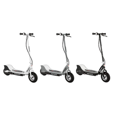 Razor E325 Adult Electric 24V Ride-On Scooter, White, Silver, and Black (3-Pack)