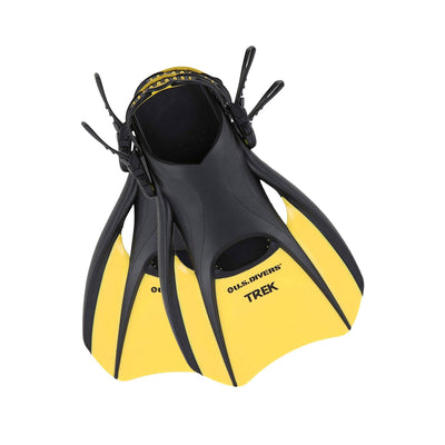 U.S. Divers Trek Size Medium Unisex Diving Swimming Snorkel Travel Fins (Used)