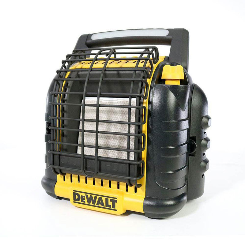 Dewalt 12,000 BTU Portable Cordless Heavy Duty Propane Radiant Heater, Black