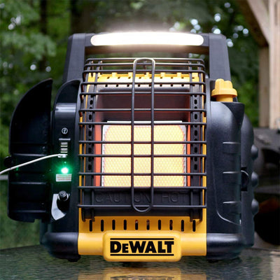 Dewalt 12,000 BTU Portable Cordless Heavy Duty Radiant Heater, Black (For Parts) - VMInnovations